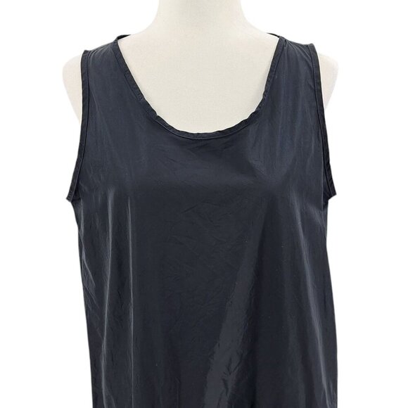 Sun Kim Sleeveless Black Midi Asymmetrical Dress Womens Small - Picture 3 of 9